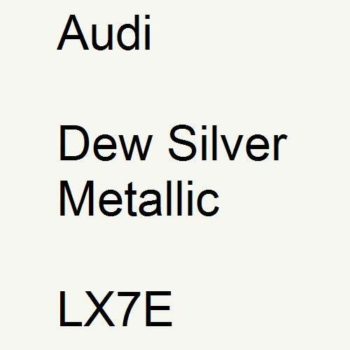 Audi, Dew Silver Metallic, LX7E.